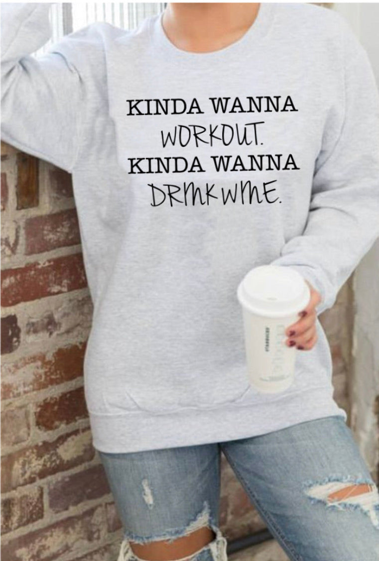 Kinda wanna workout. Kinda wanna drink wine.