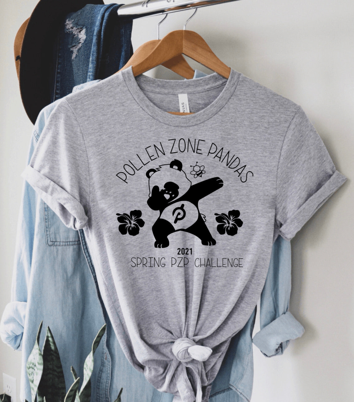 Pollen Zone Pandas Custom Unisex Tee