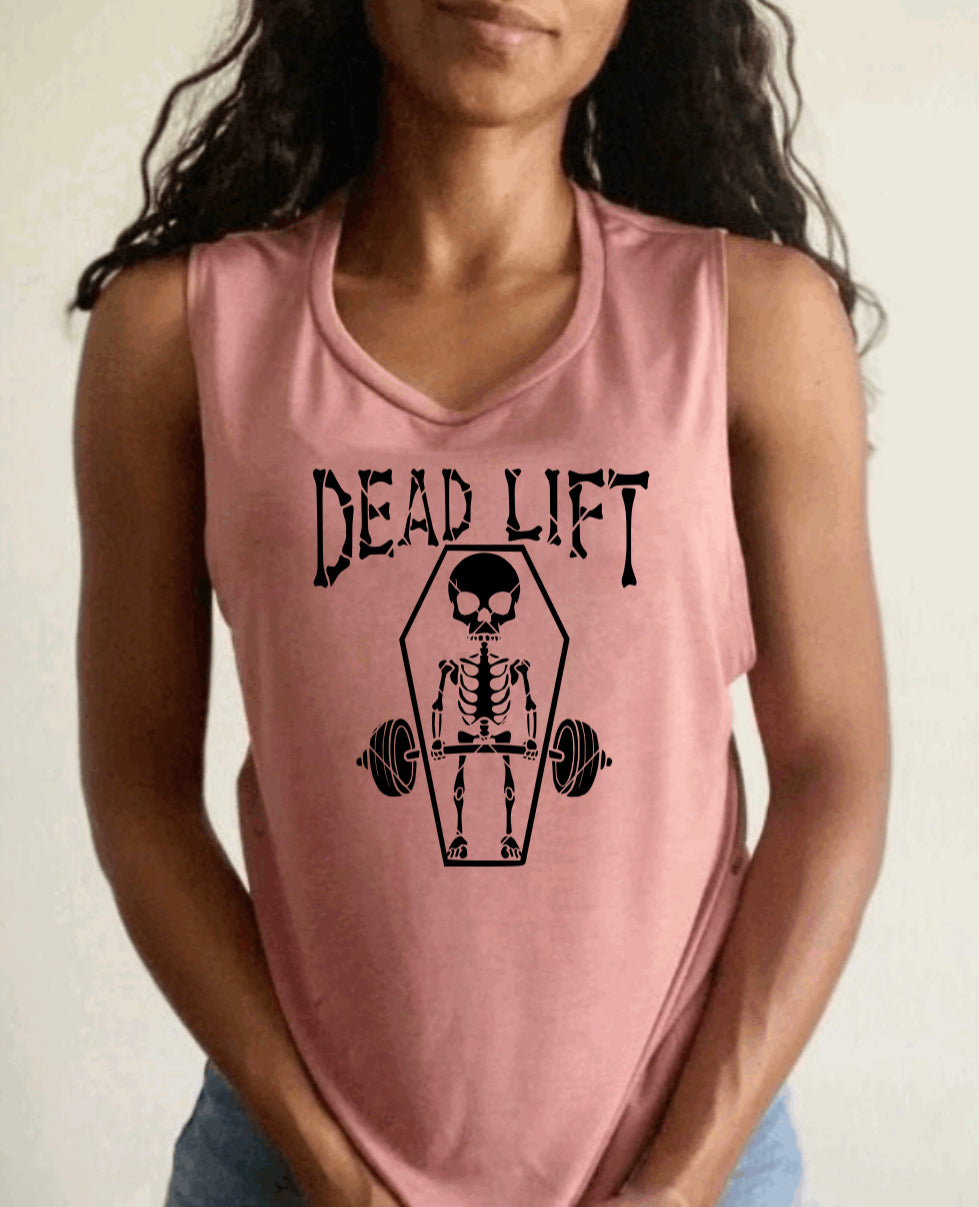 Skeleton Deadlift Muscle Tank