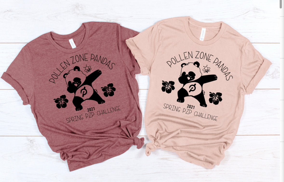 Pollen Zone Pandas Custom Tee