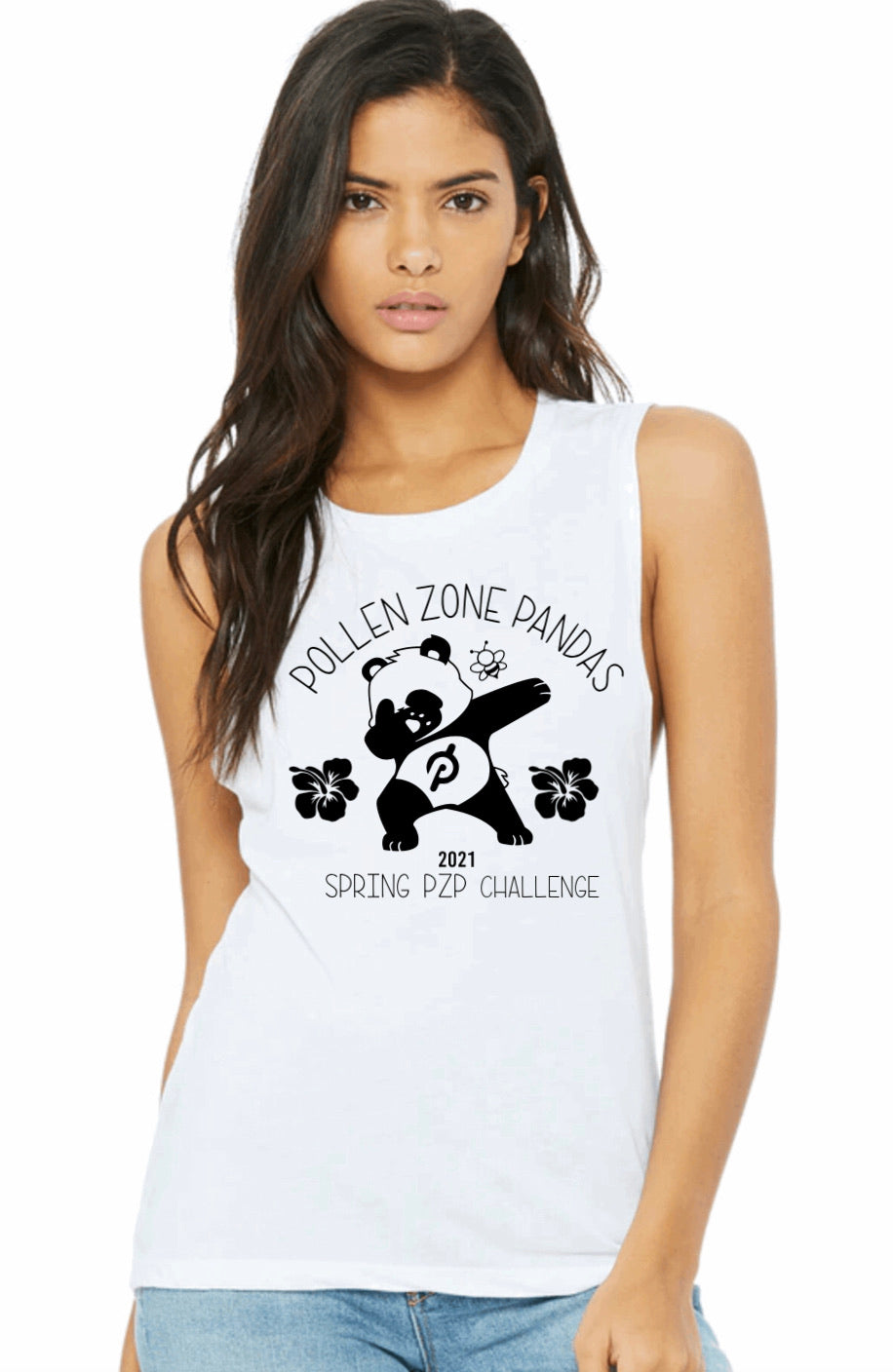 Pollen Zone Pandas Custom Women’s Muscle Tank