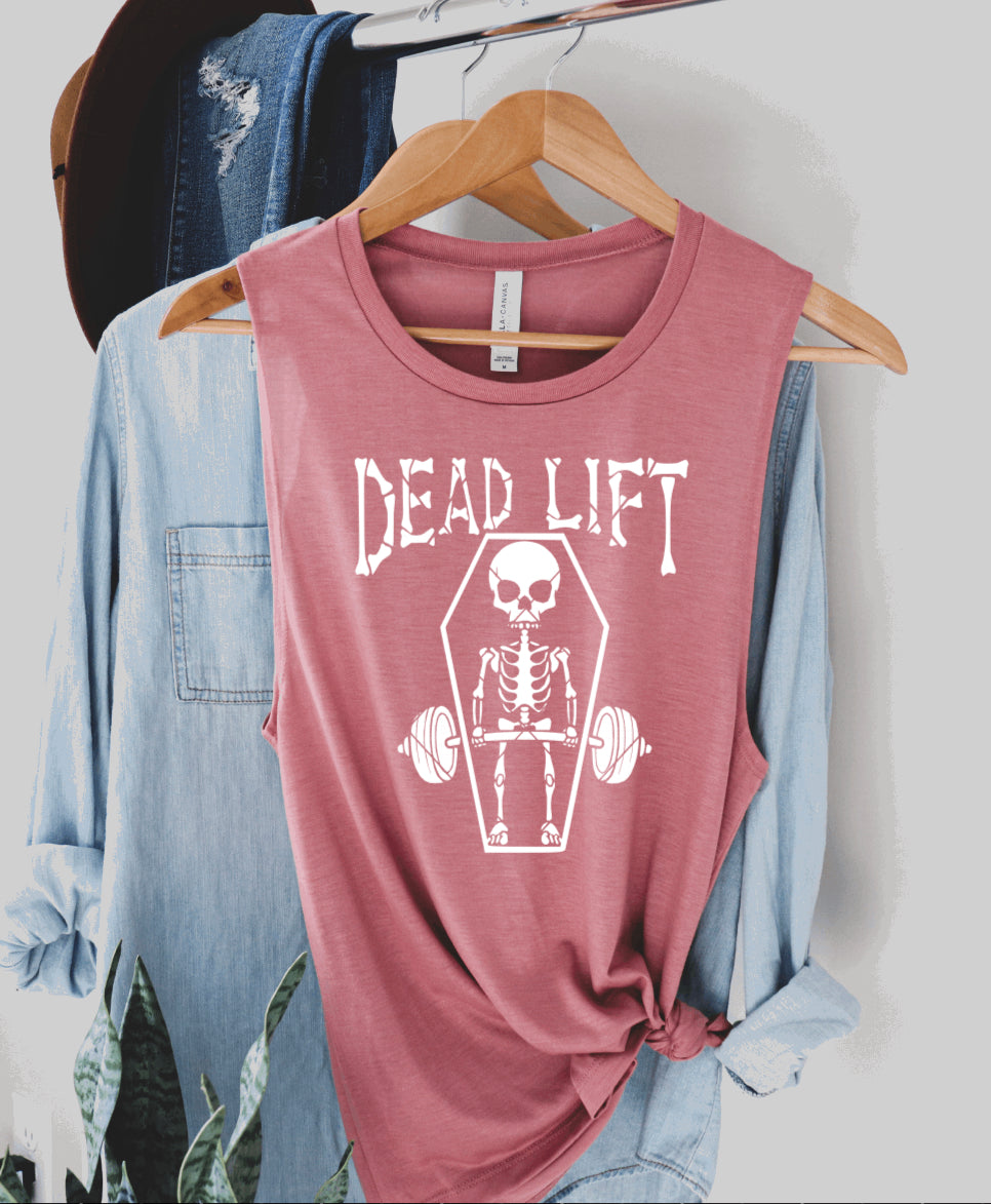 Skeleton Deadlift Muscle Tank