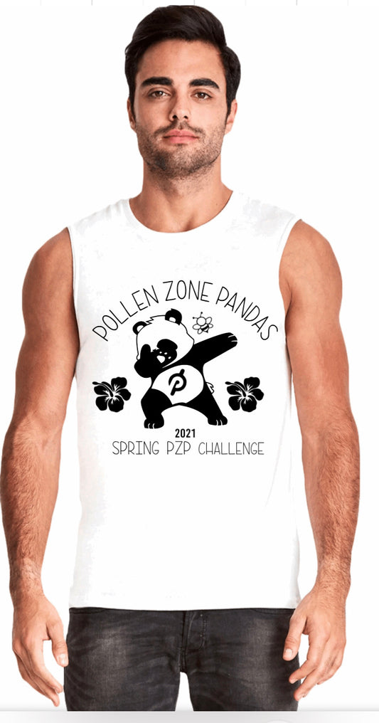 Pollen Zone Pandas Custom Unisex Muscle Tank