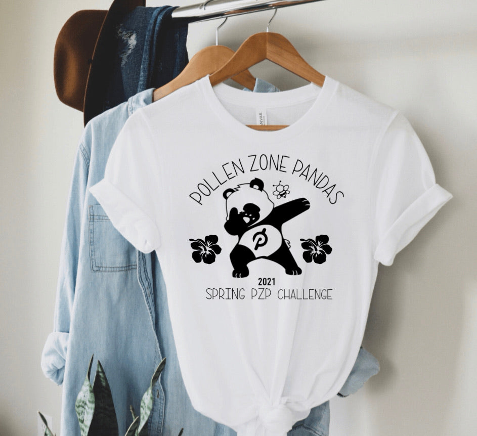 Pollen Zone Pandas Custom Unisex Tee